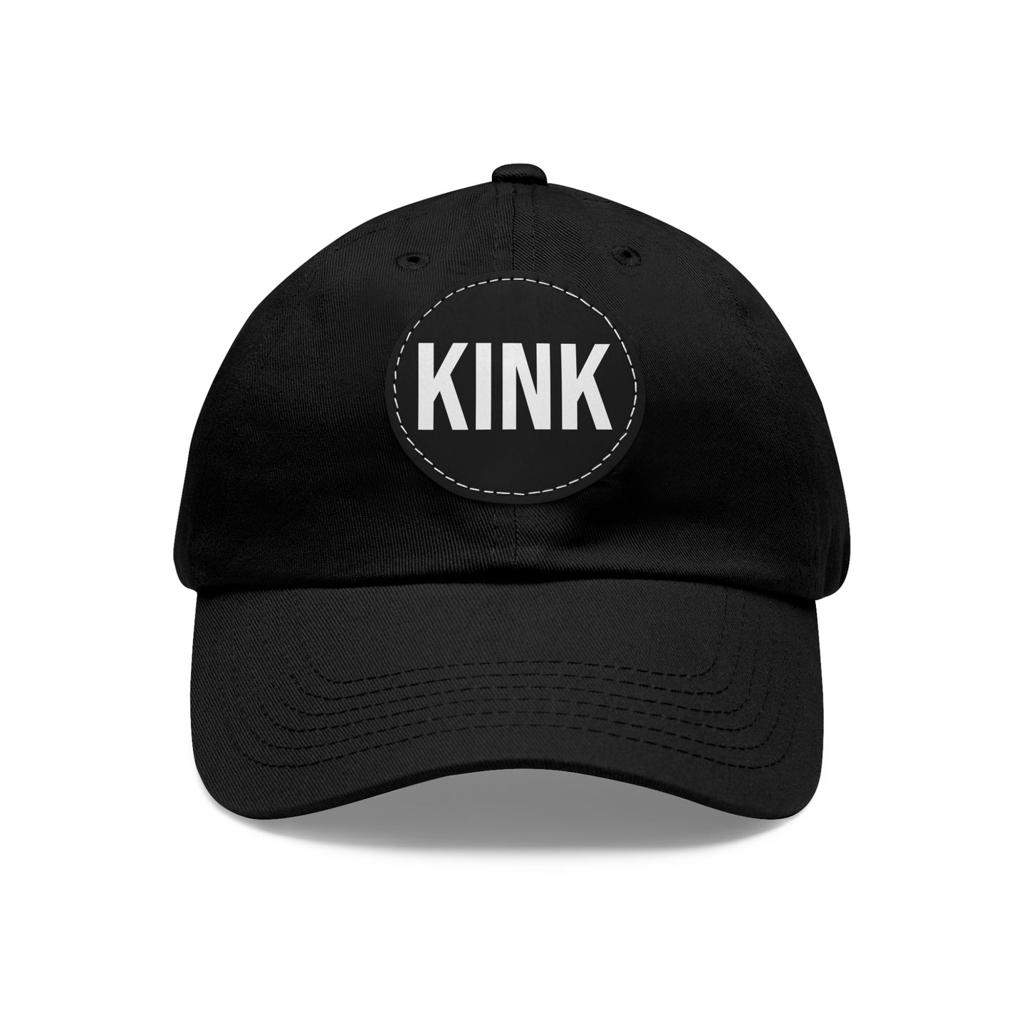 KINK Dad Hat with Leather Patch (Round)