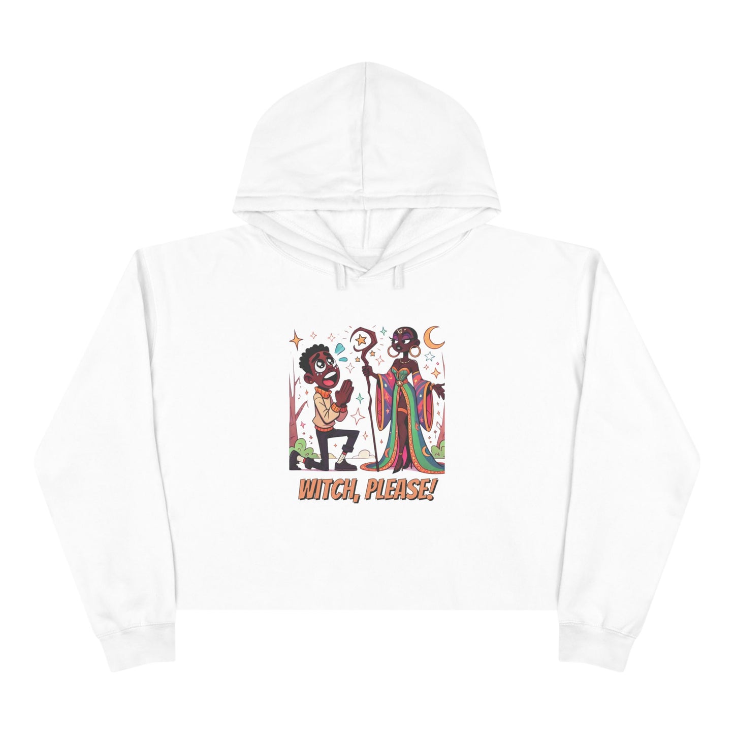 Witch Please Crop Hoodie