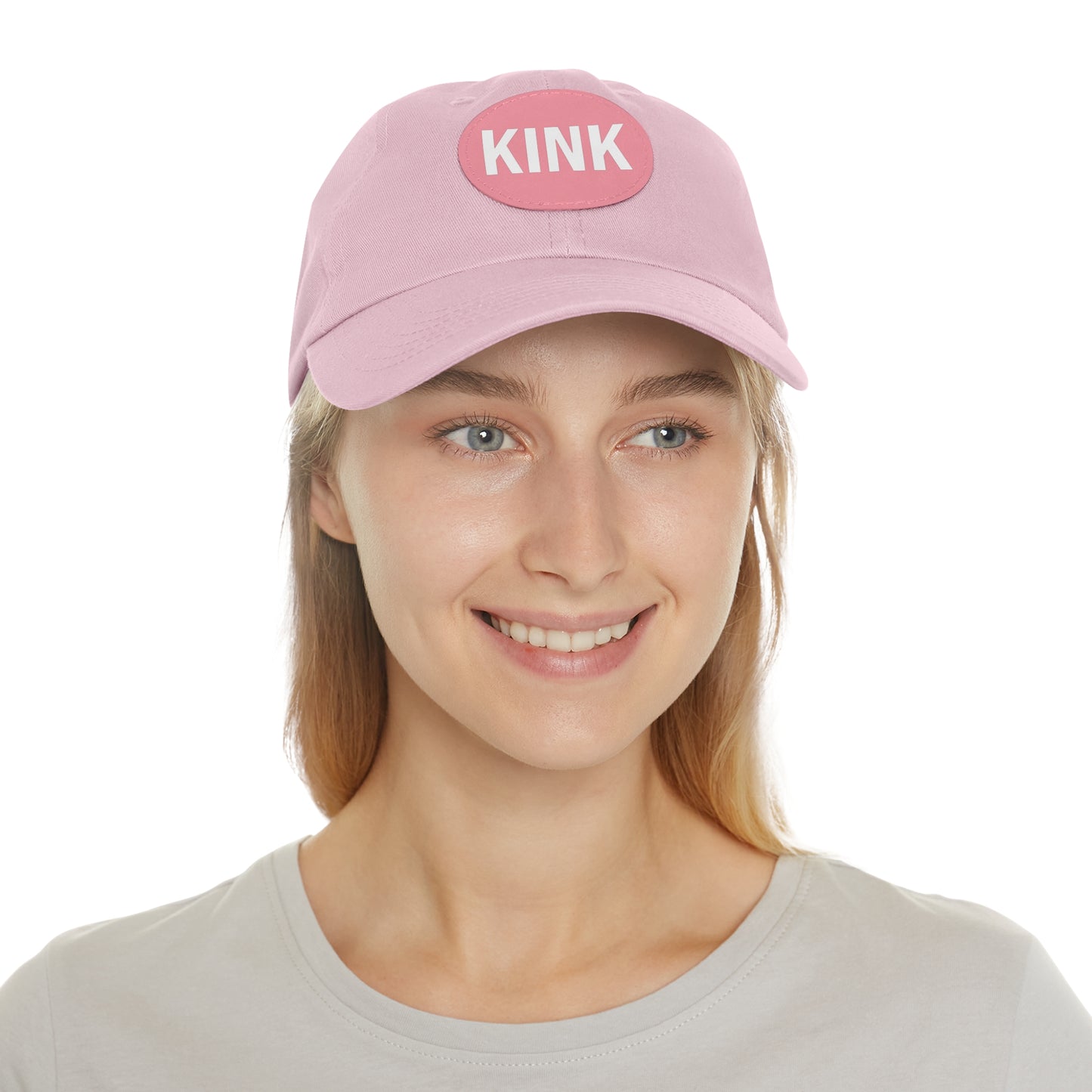 KINK Dad Hat with Leather Patch (Round)