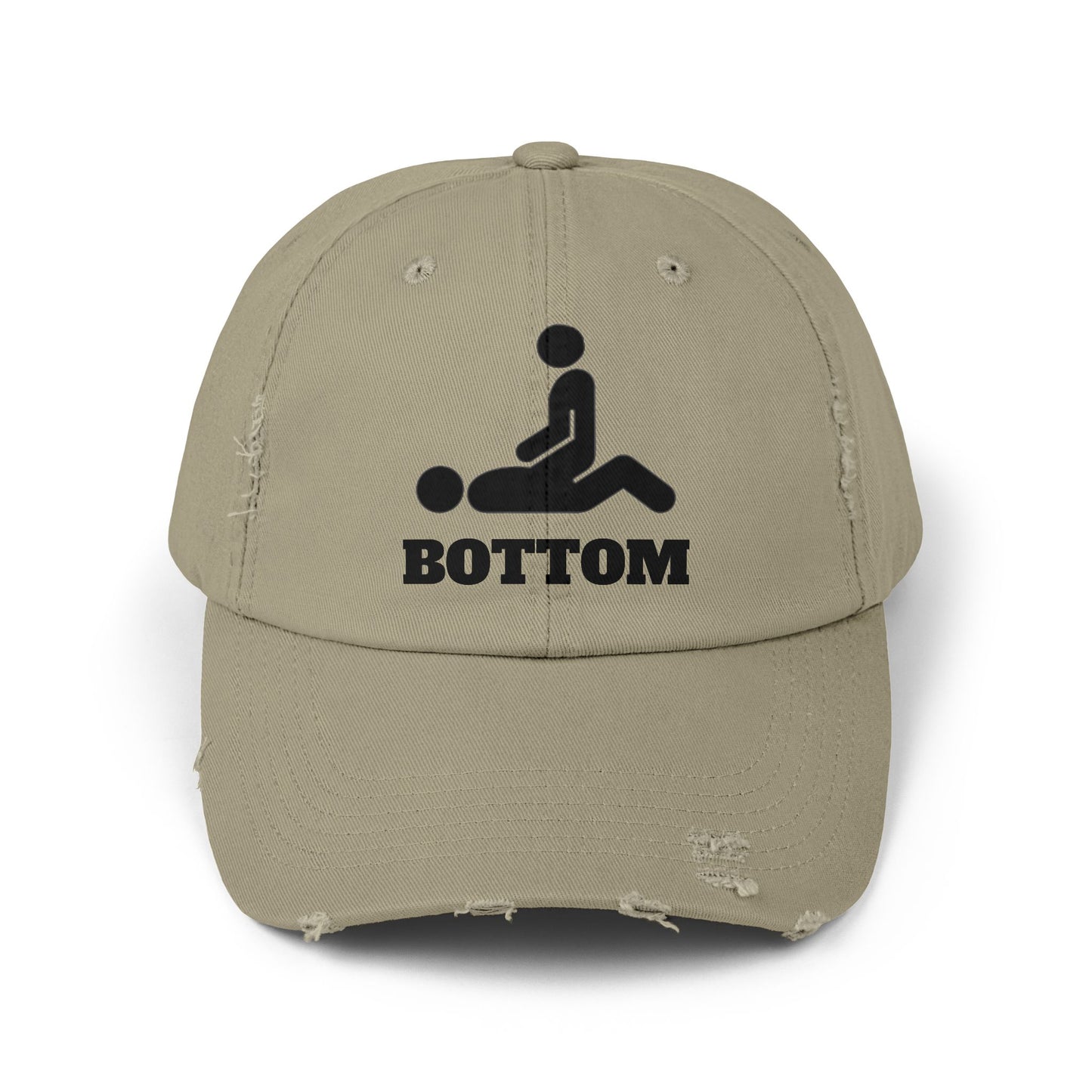 Botom Unisex Distressed Cap with Fun Graphic Design