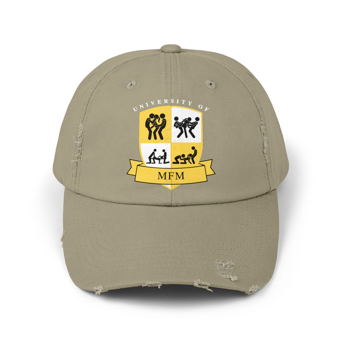 University of MFM Crest Distressed Cap