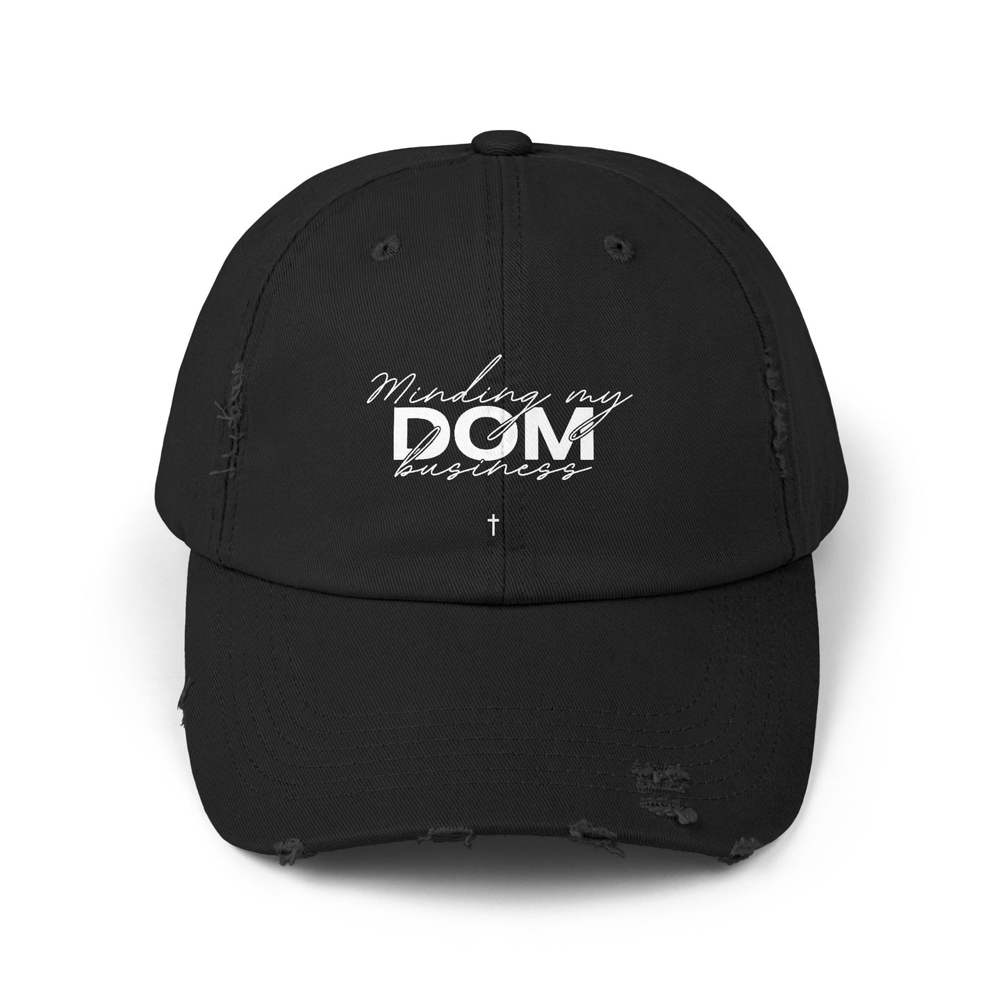 Minding My DOM Business Distressed Cap