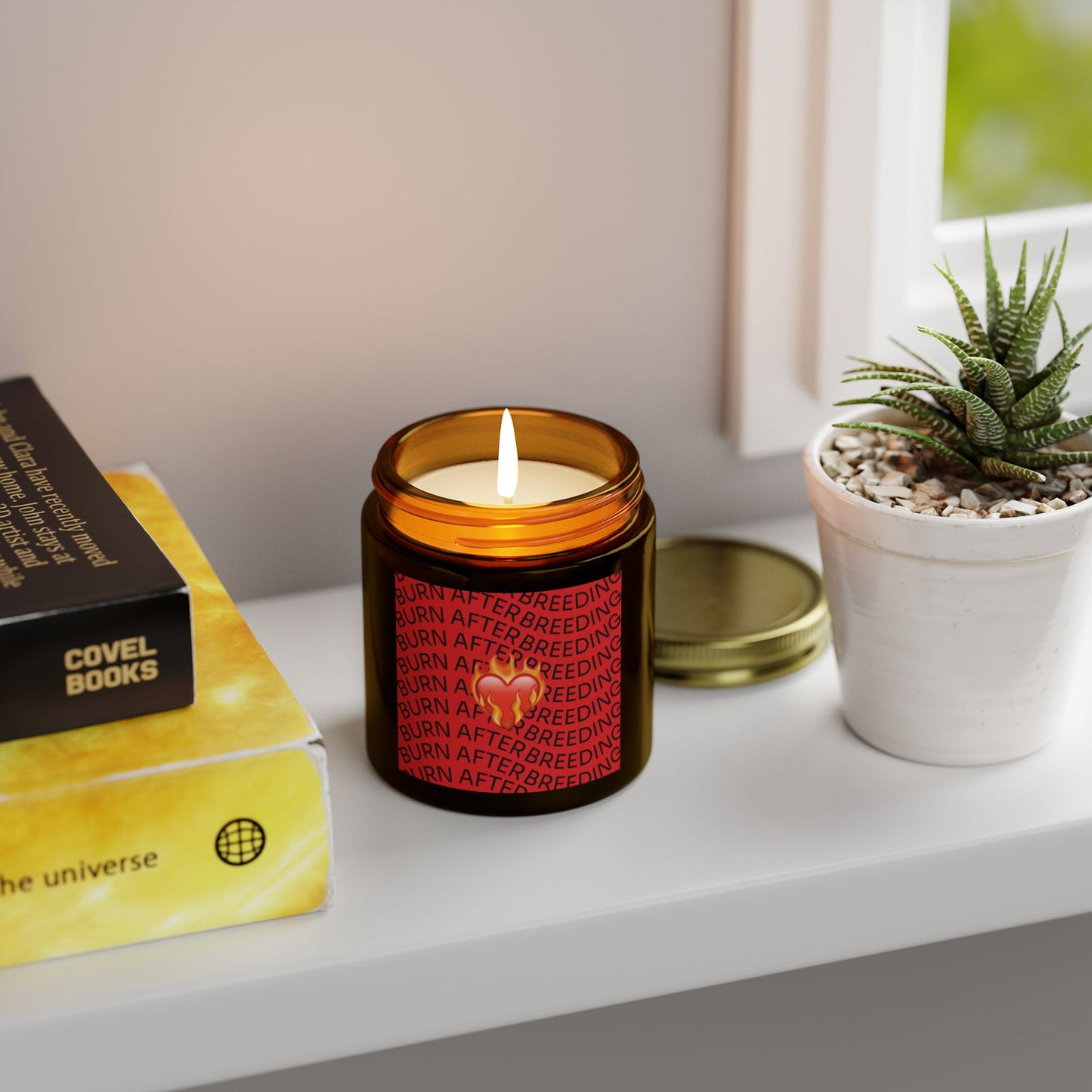 Burn After Breeding Scented Candle | Coconut Apricot Wax