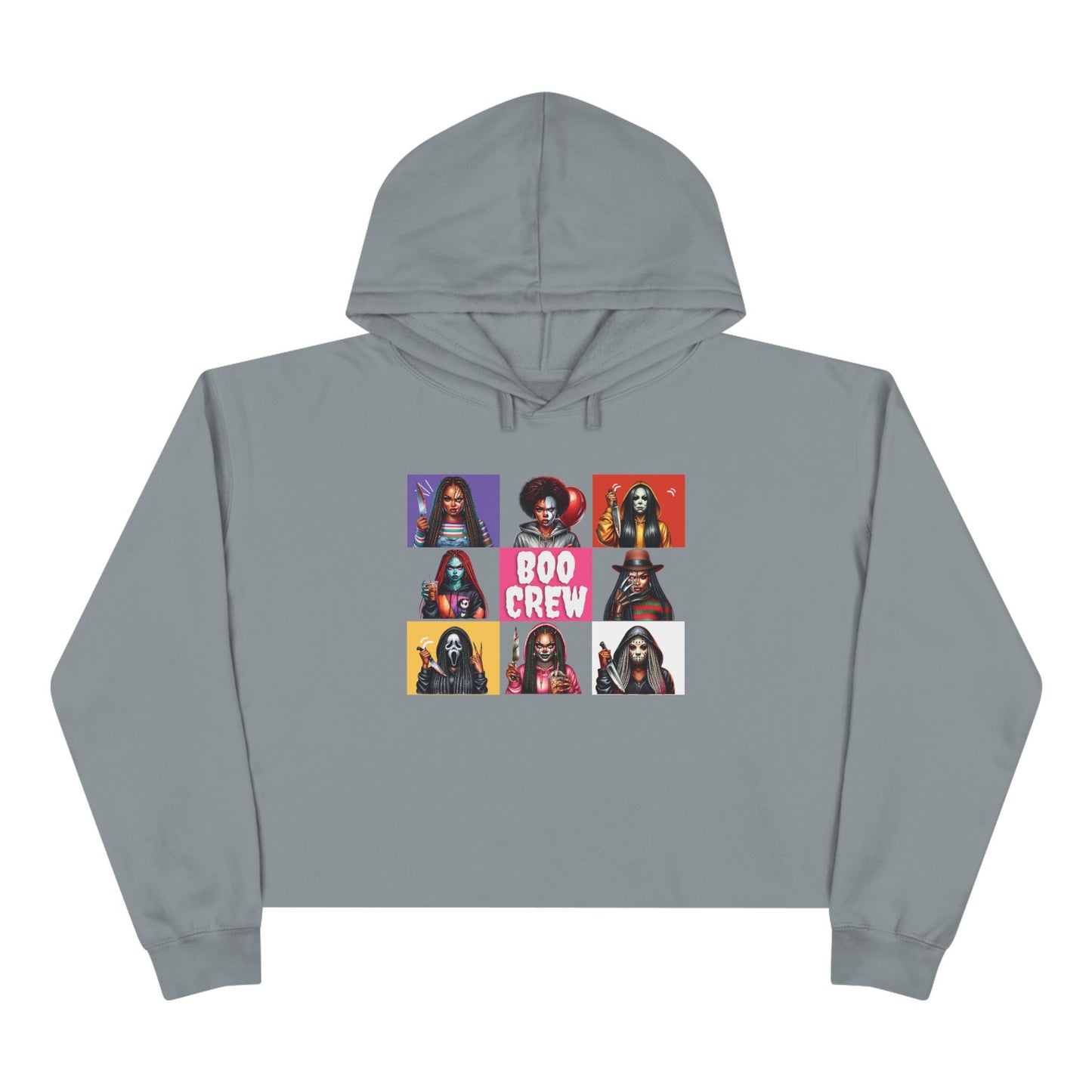 Boo Crew Spooky Hoodie Crop Hoodie