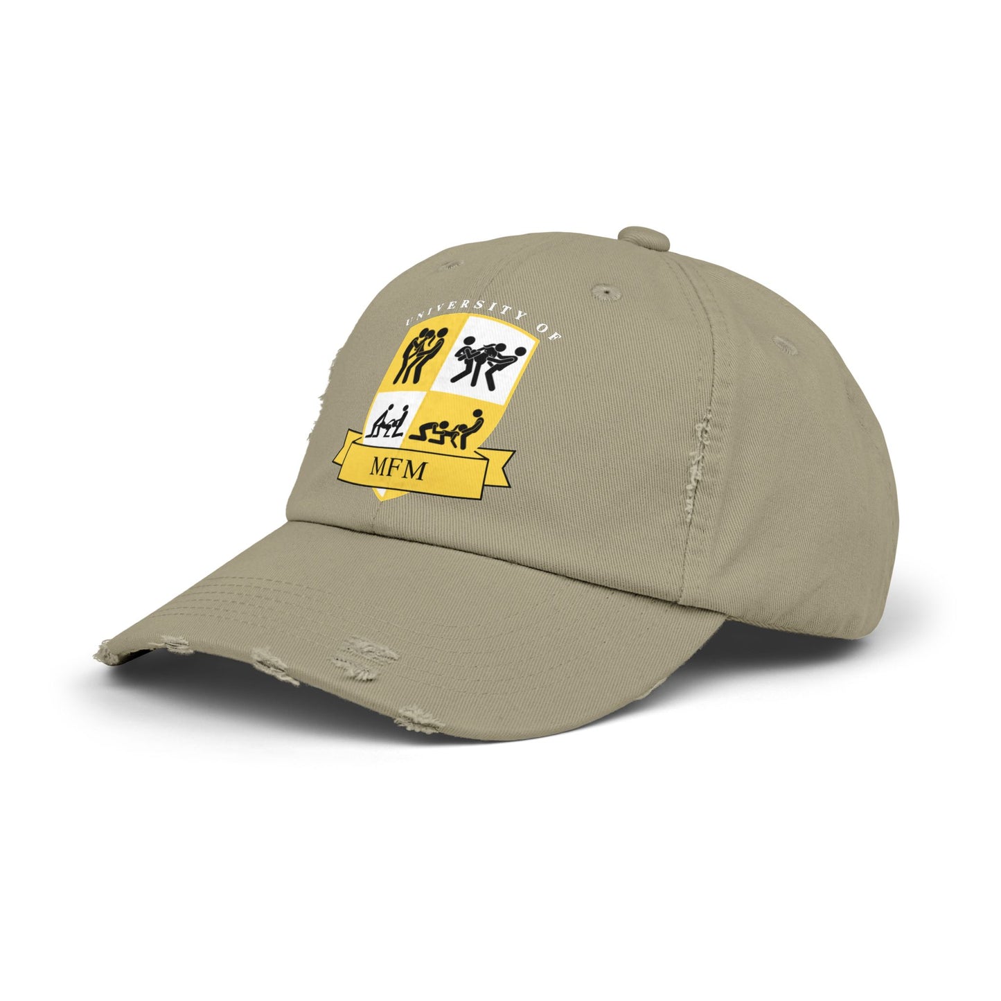 University of MFM Crest Distressed Cap