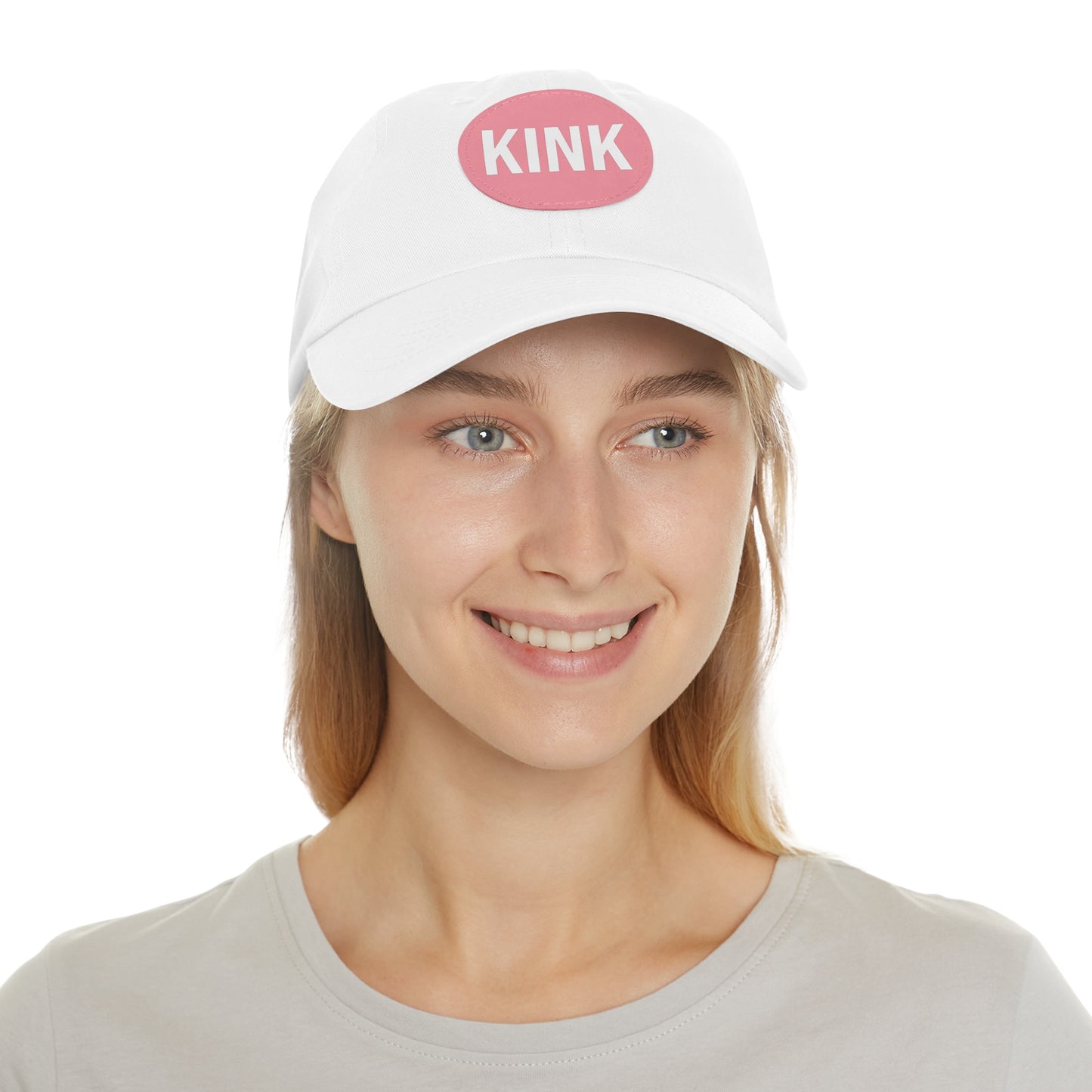KINK Dad Hat with Leather Patch (Round)