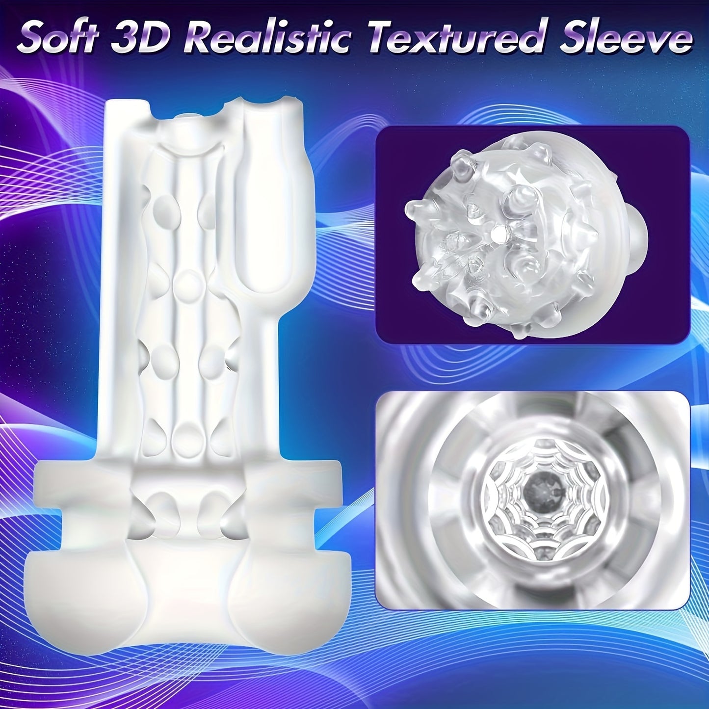 Realistic Male Masturbator - 10 Vibration & Suction Modes