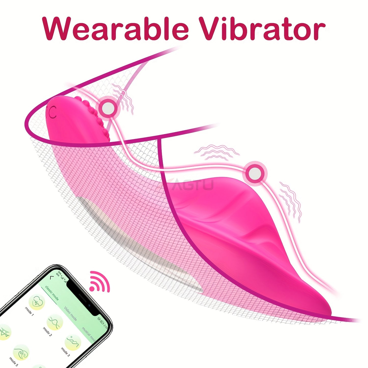 Wireless Wearable Vibrator for Women