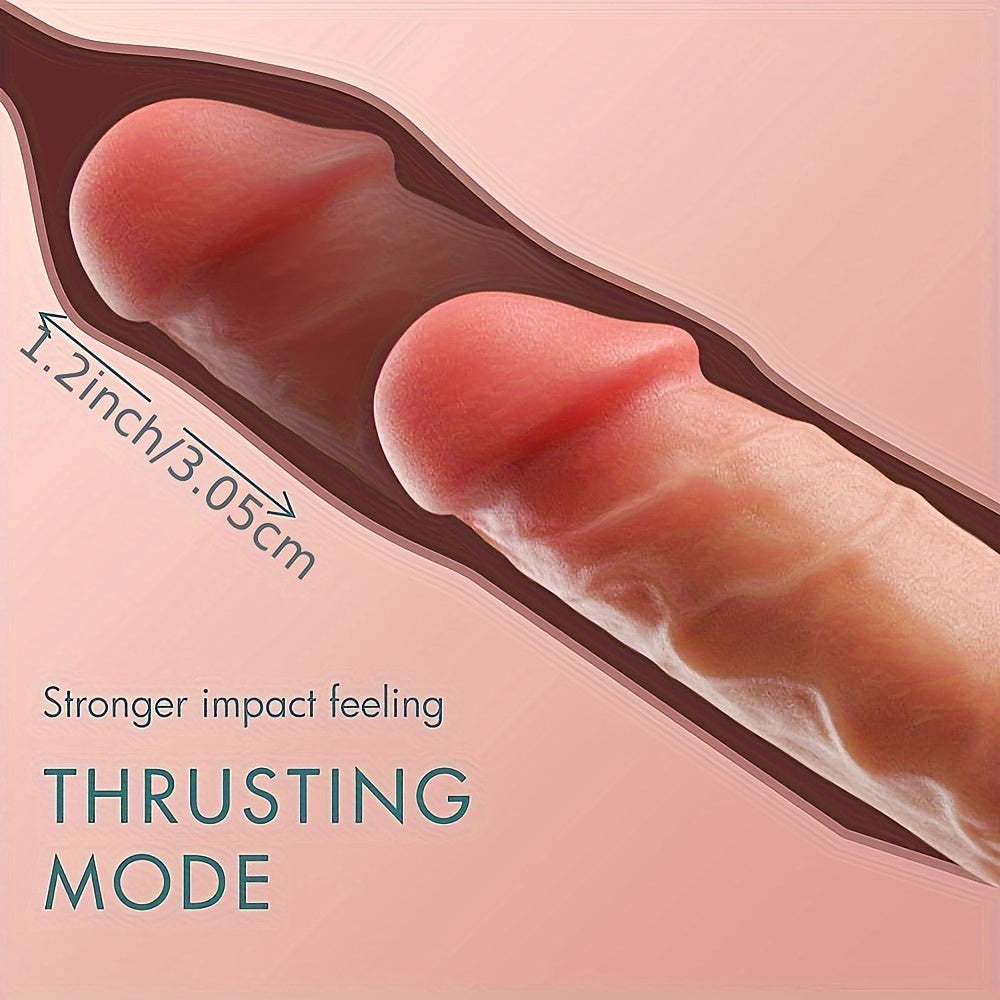 Dildo w/ Hands-Free Detachable Sucker & 10 Vibration Modes