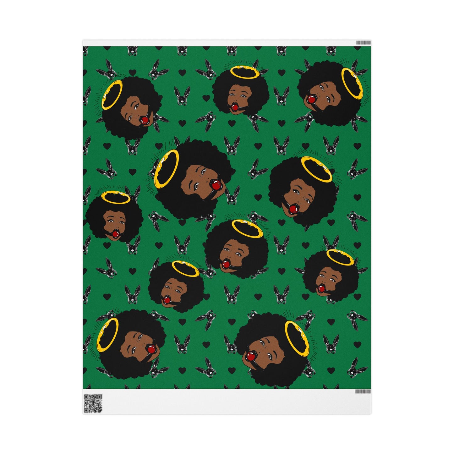 Green Logo Wrapping Paper Roll