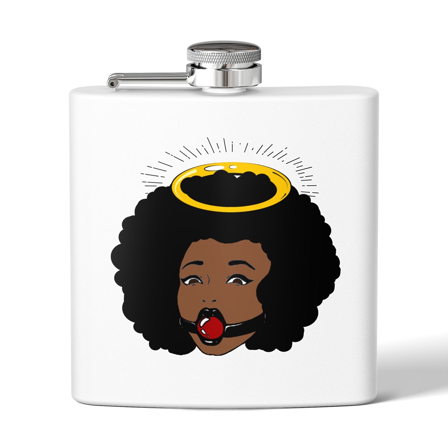Logo Stainless Steel Flask, 6oz
