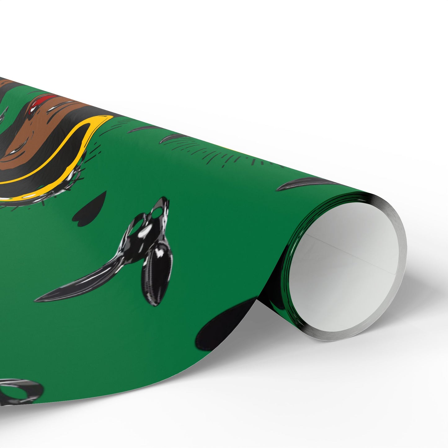Green Logo Wrapping Paper Roll