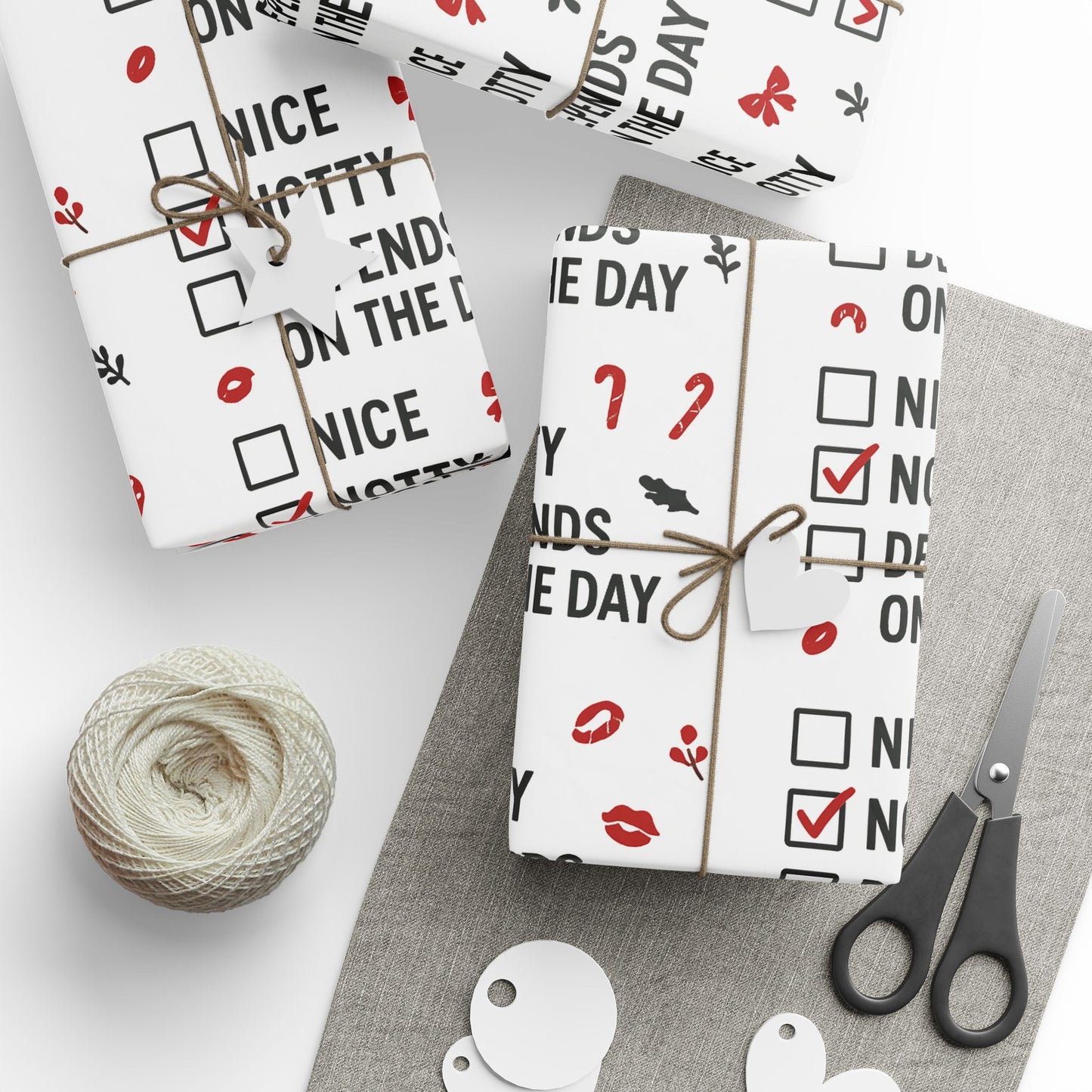 Notty or Nice Wrapping Paper Roll