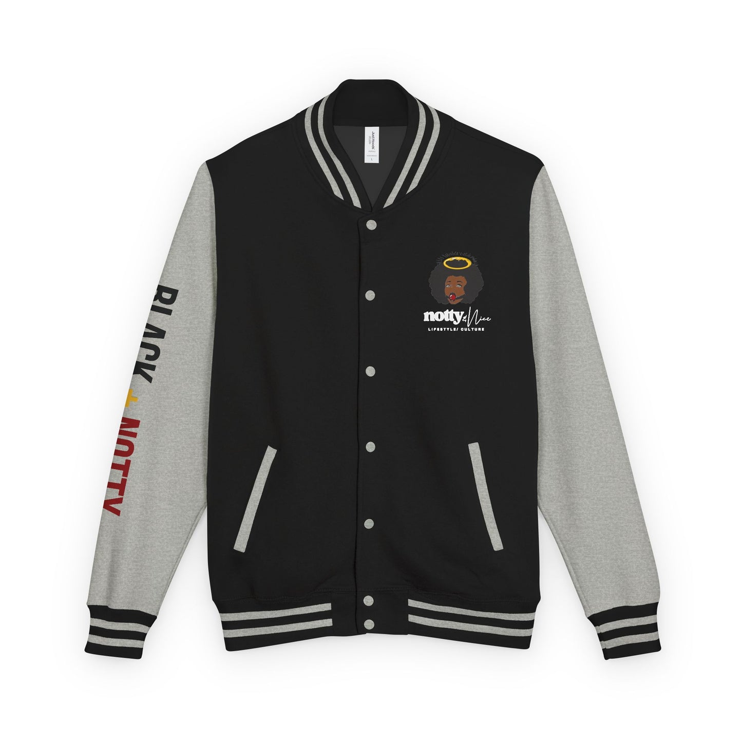 BLACK + NOTTY Unisex Heavyweight Letterman Jacket