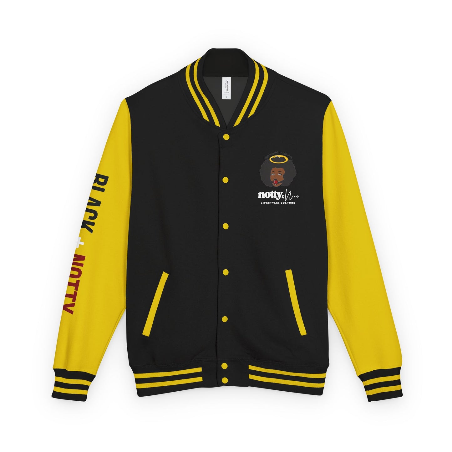 BLACK + NOTTY Unisex Heavyweight Letterman Jacket