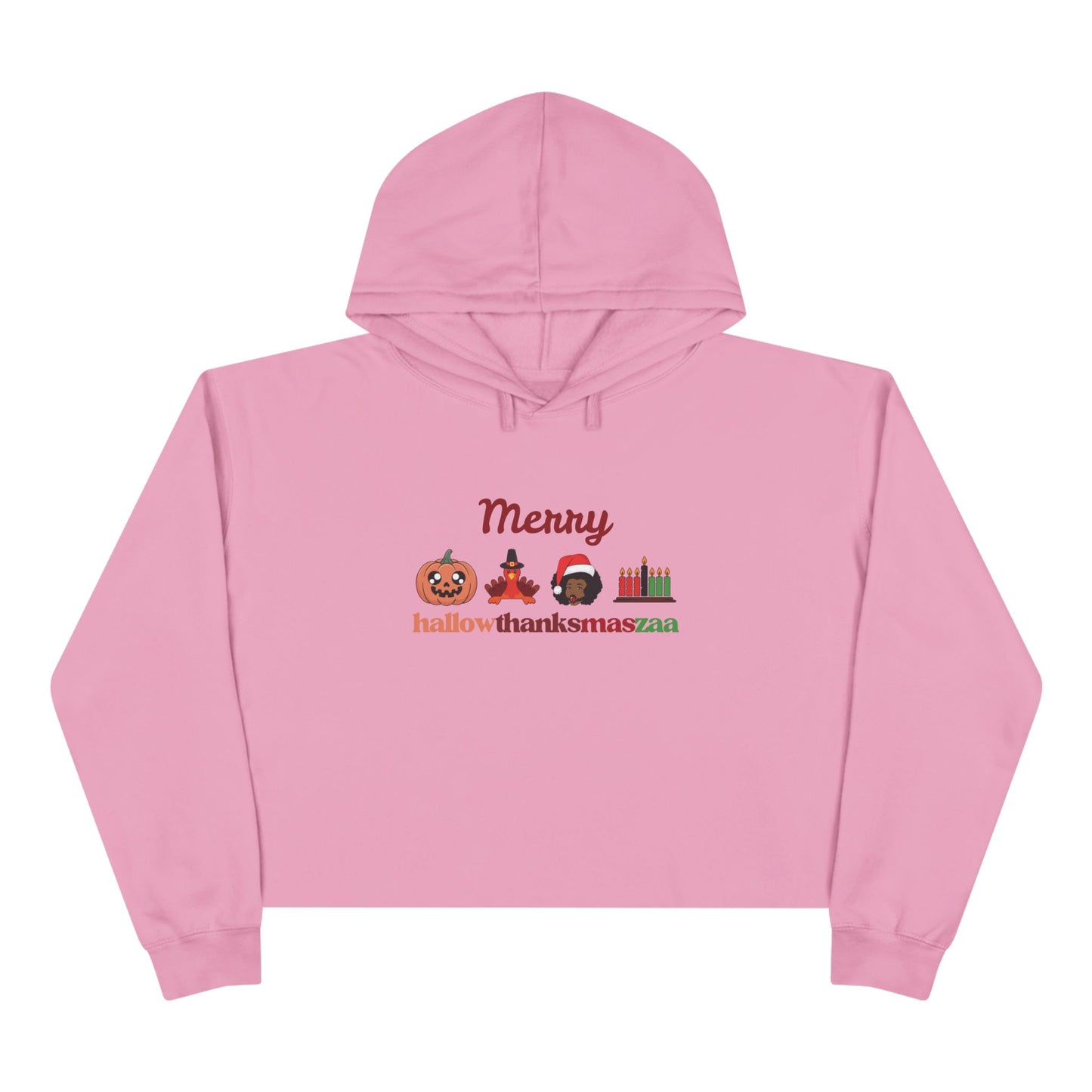 Crop Hoodie - Merry Hallowthanksmaszaa