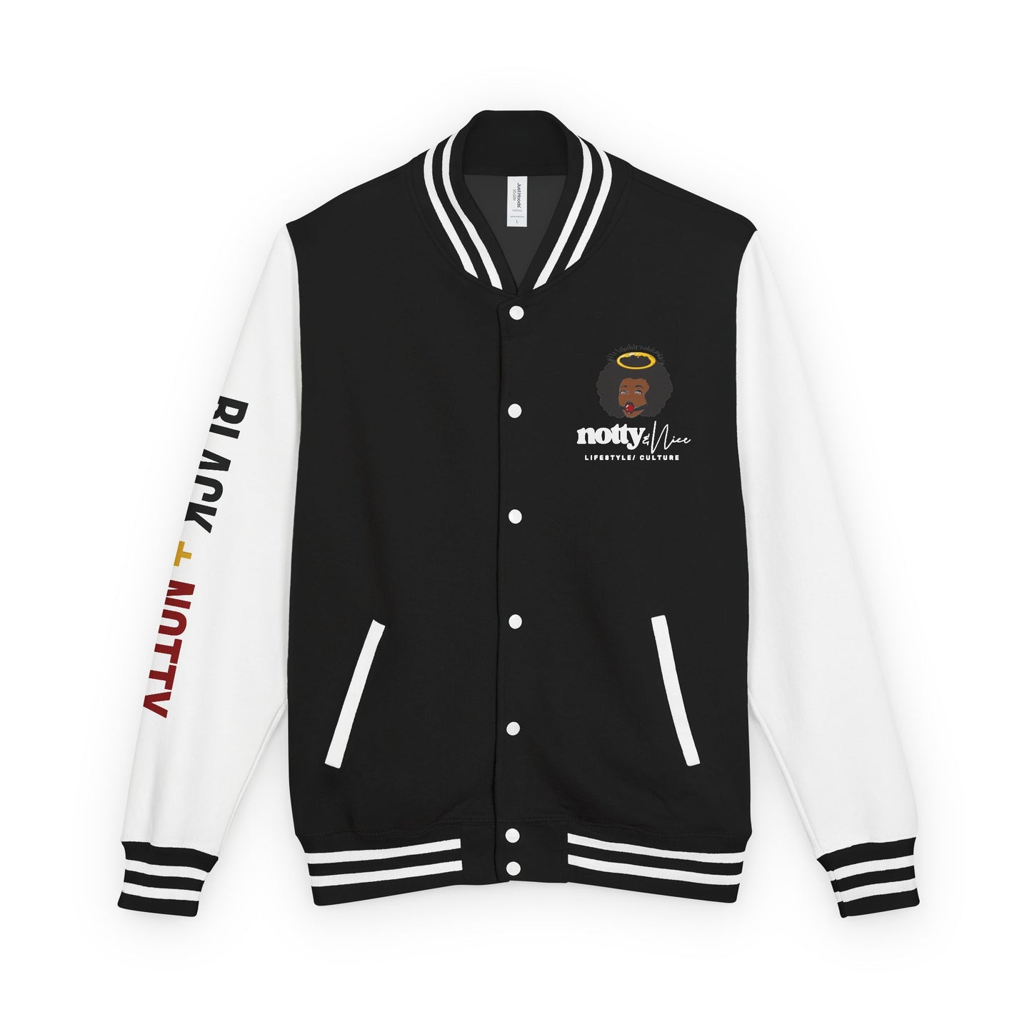BLACK + NOTTY Unisex Heavyweight Letterman Jacket