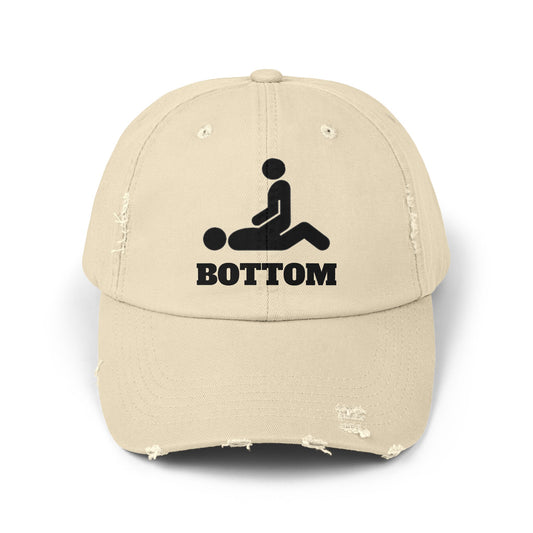 Botom Unisex Distressed Cap with Fun Graphic Design