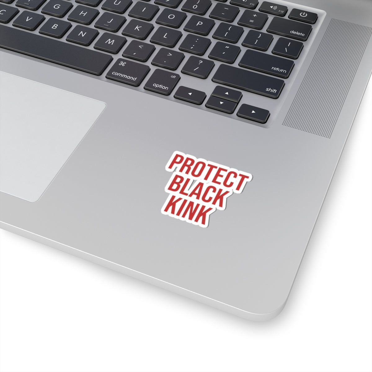 Protect Black Kink Sticker — Red Bold Activist Vinyl Kiss-Cut