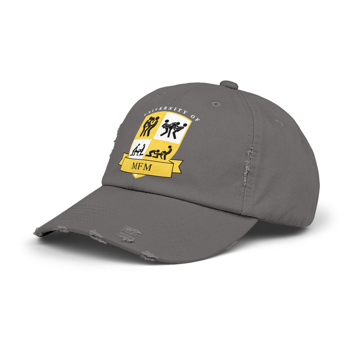 University of MFM Crest  Distressed Cap
