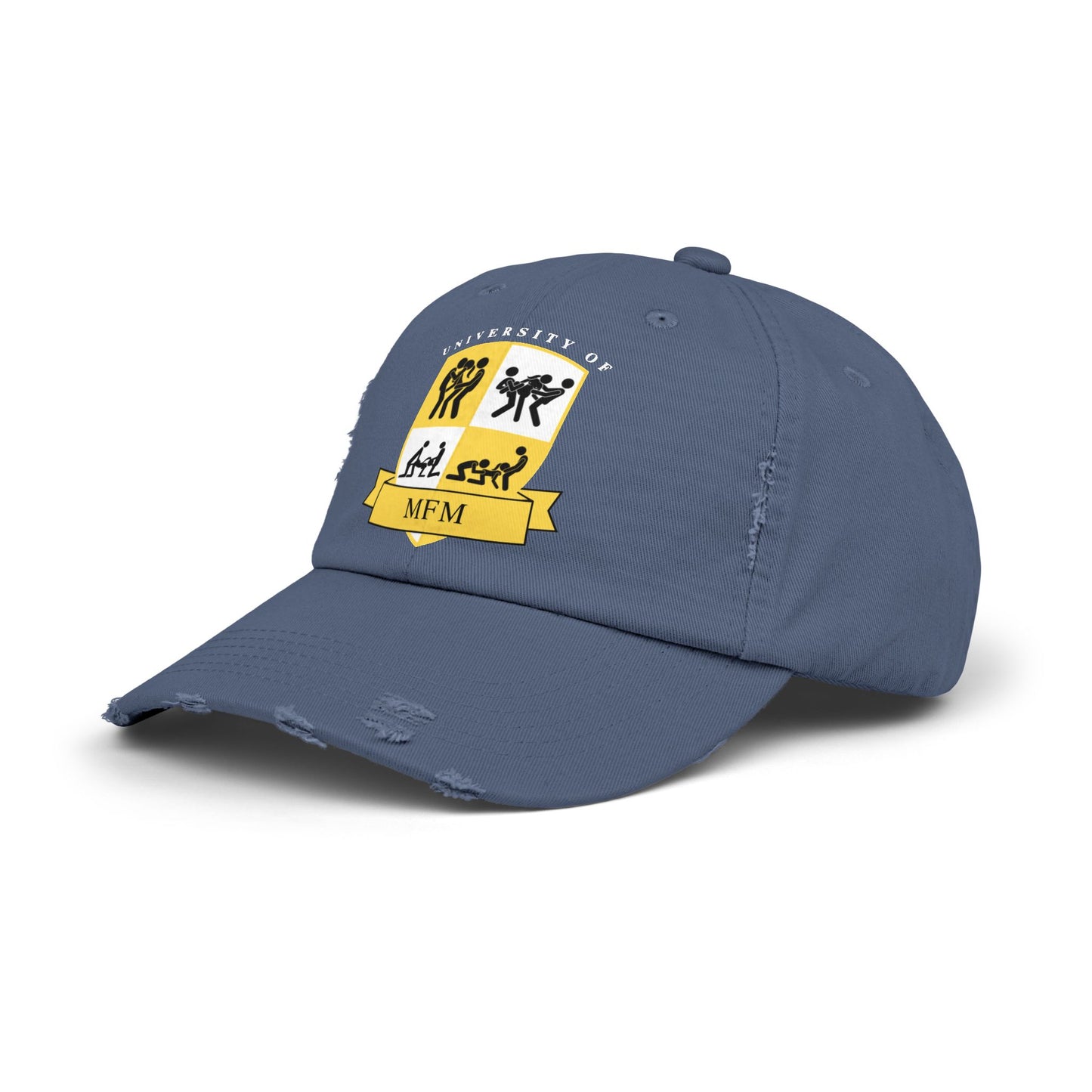 University of MFM Crest  Distressed Cap