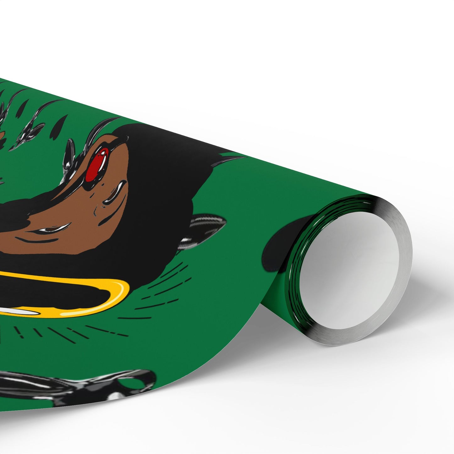 Green Logo Wrapping Paper Roll