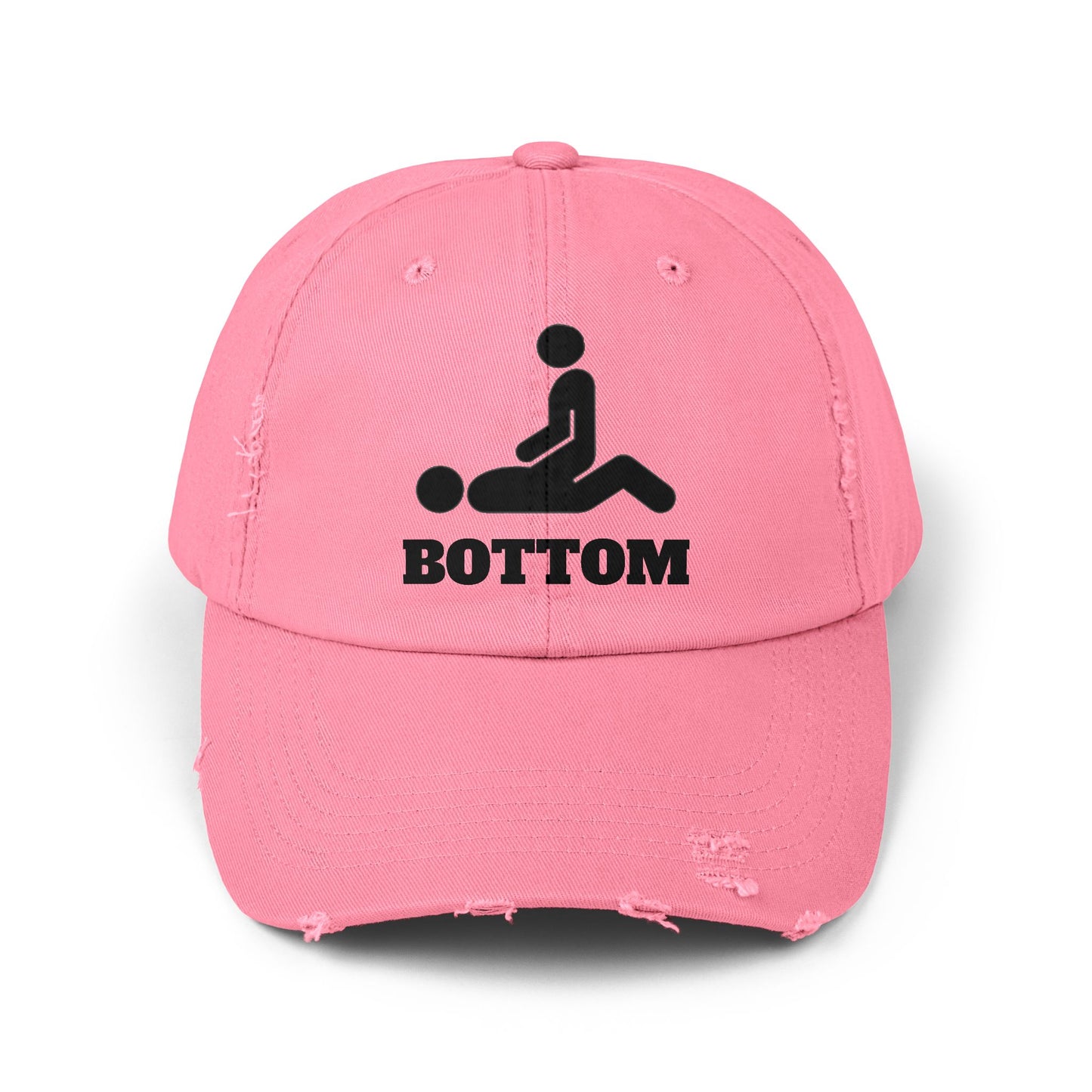 Botom Unisex Distressed Cap with Fun Graphic Design