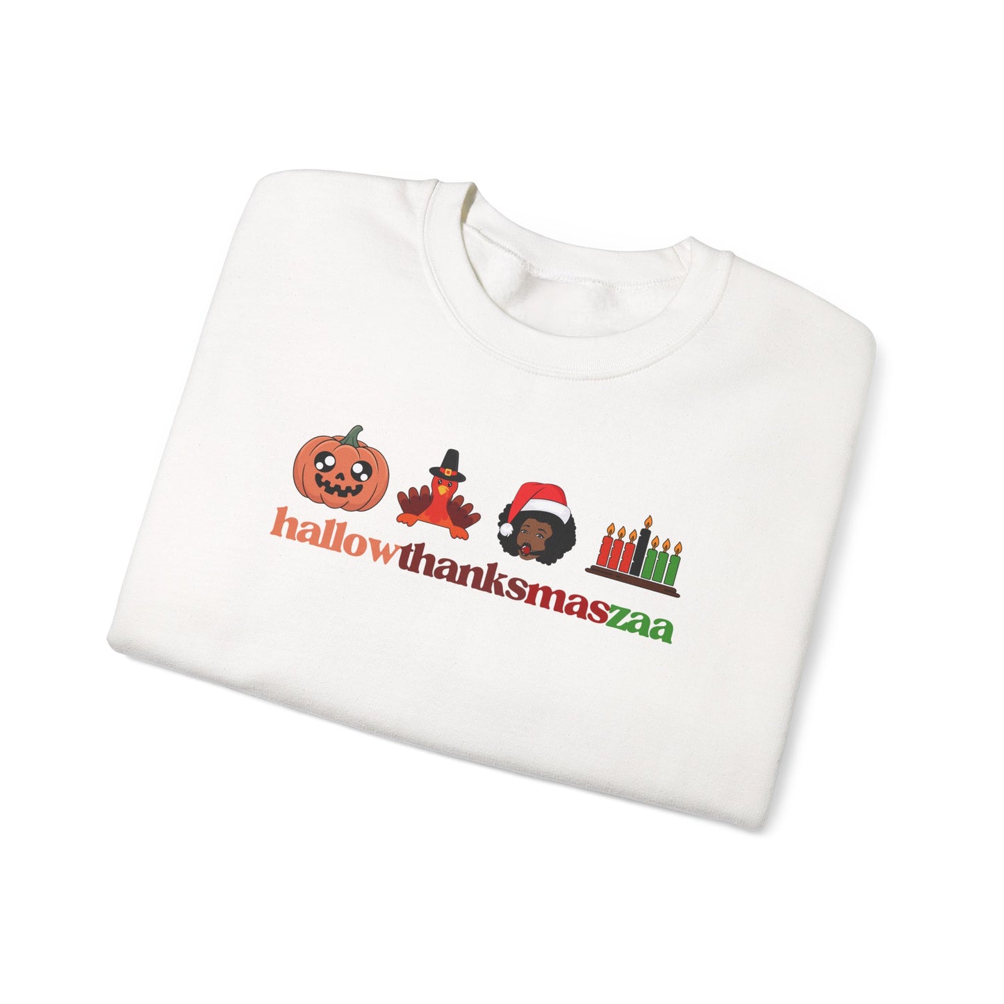 HallowThanksMasZaa Sweatshirt — Holiday Mashup Crewneck