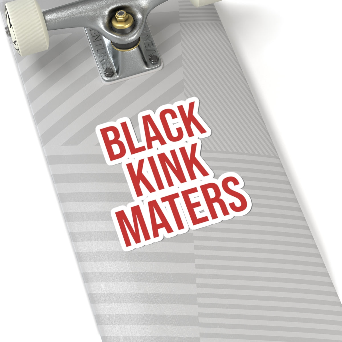 Sticker — "BLACK KINK MATTERS" Bold Red Activist Kiss-Cut Sticker