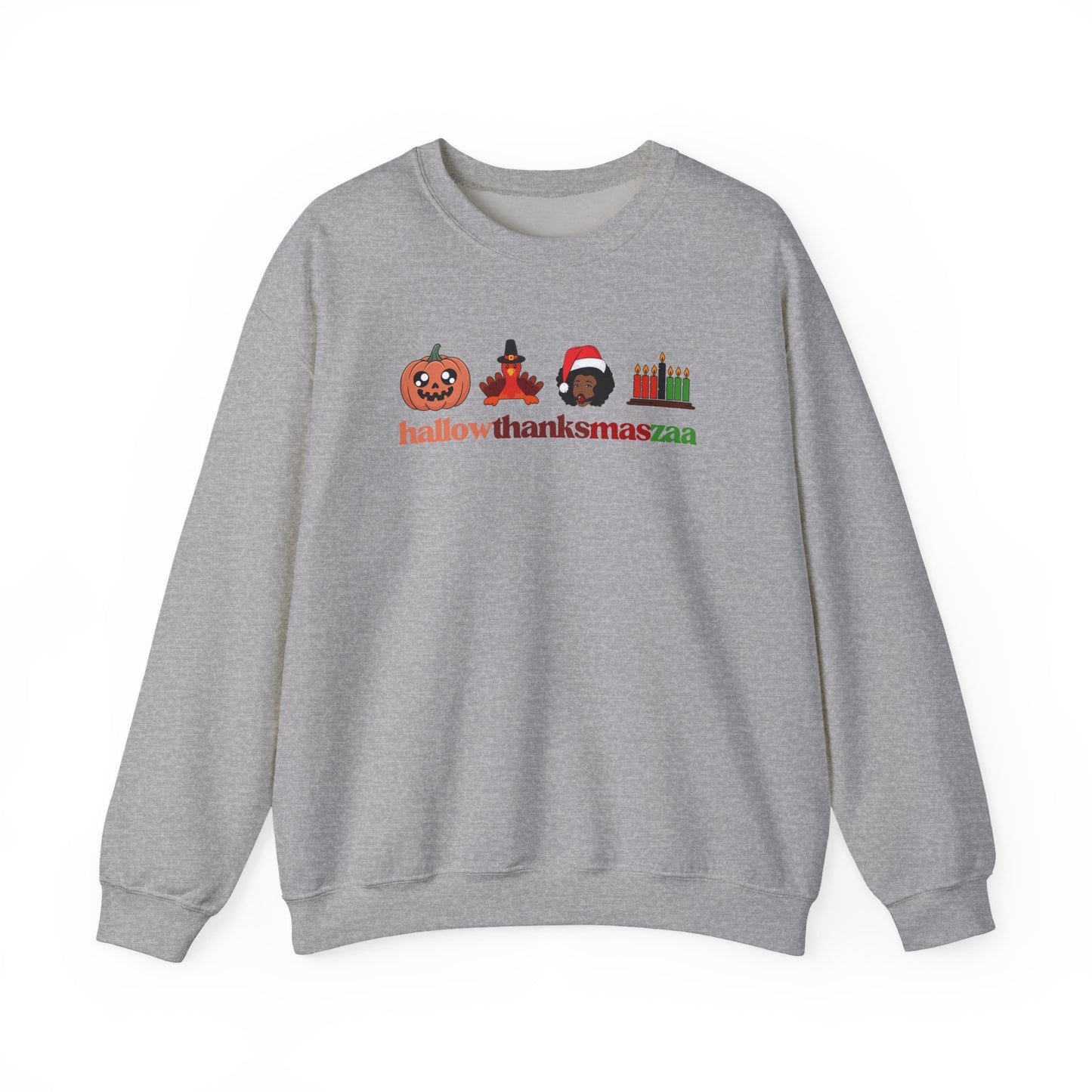 HallowThanksMasZaa Sweatshirt — Holiday Mashup Crewneck
