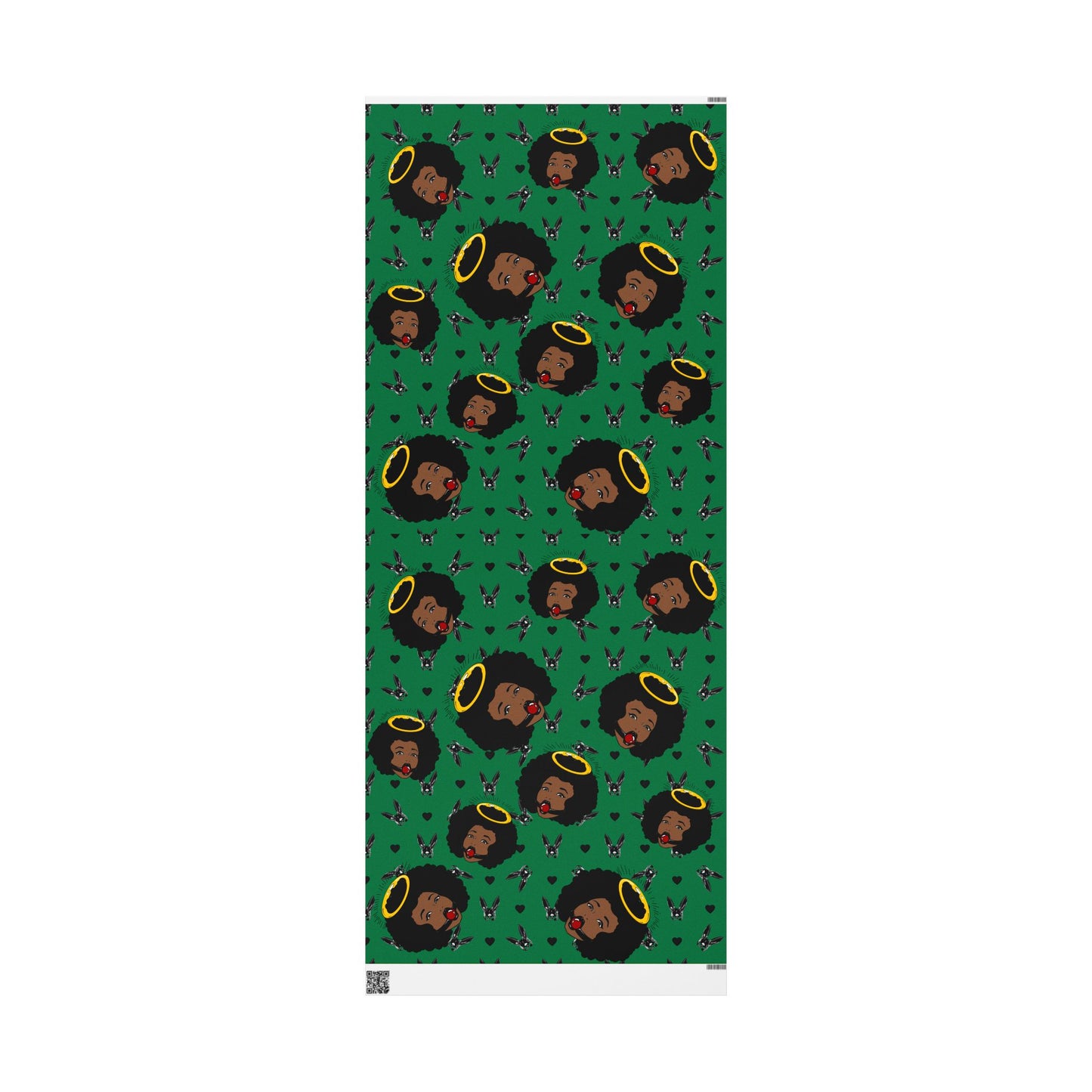 Green Logo Wrapping Paper Roll