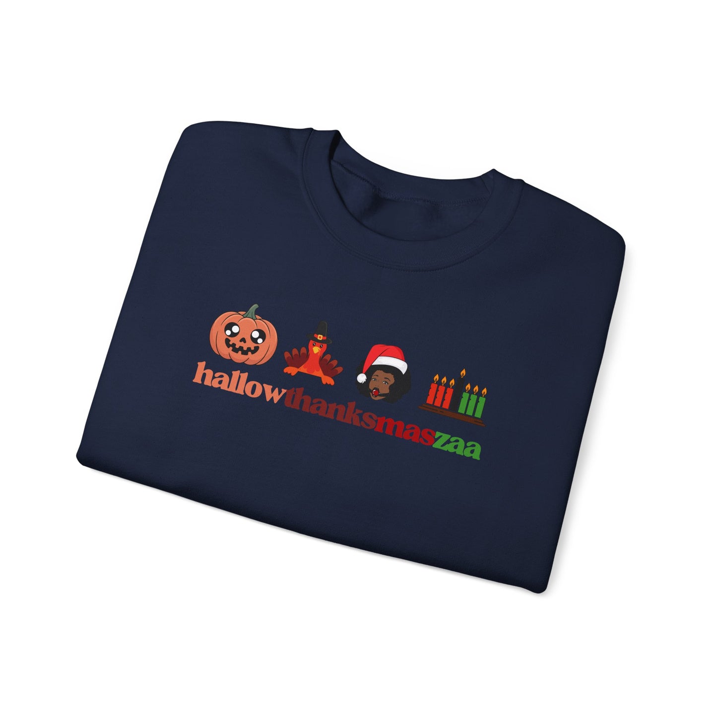 HallowThanksMasZaa Sweatshirt — Holiday Mashup Crewneck