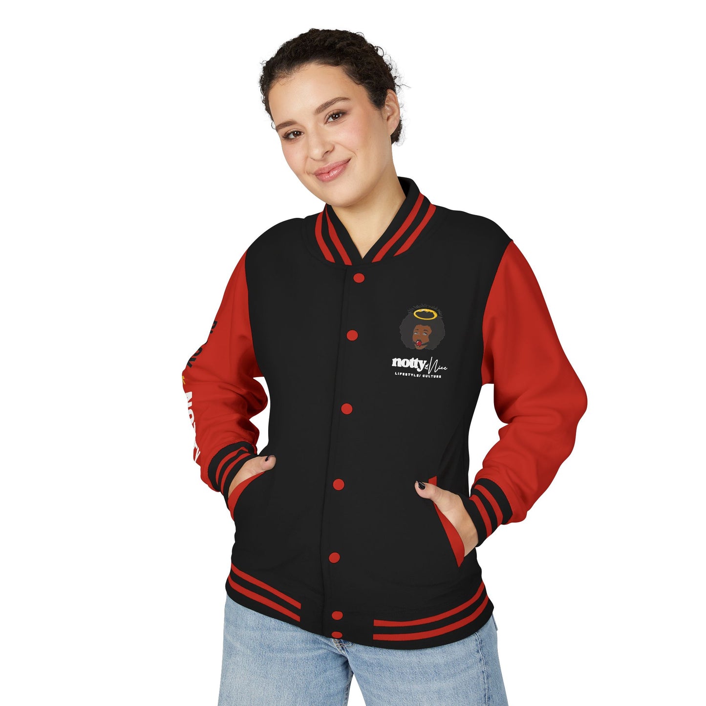 BLACK + NOTTY Unisex Heavyweight Letterman Jacket