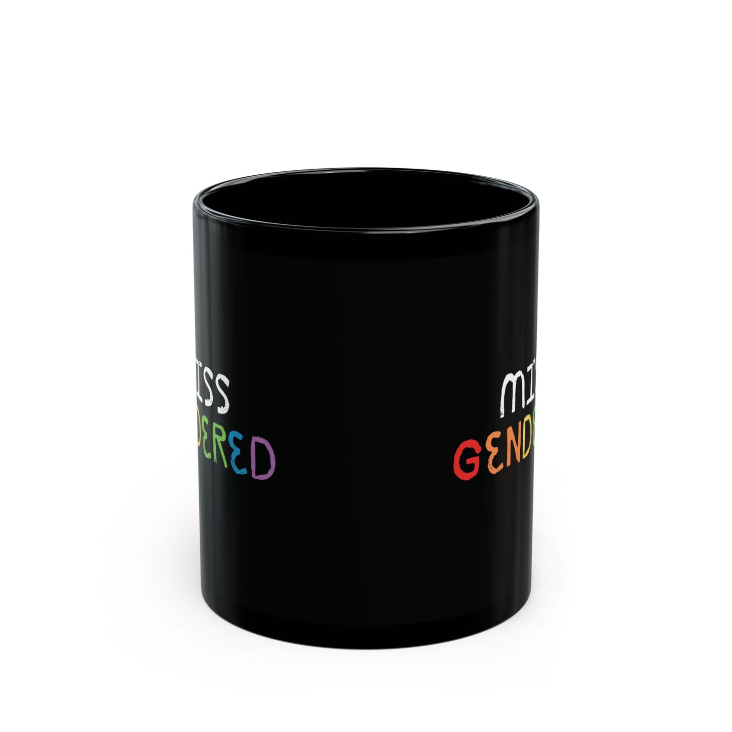 Miss Gendered Black Mug