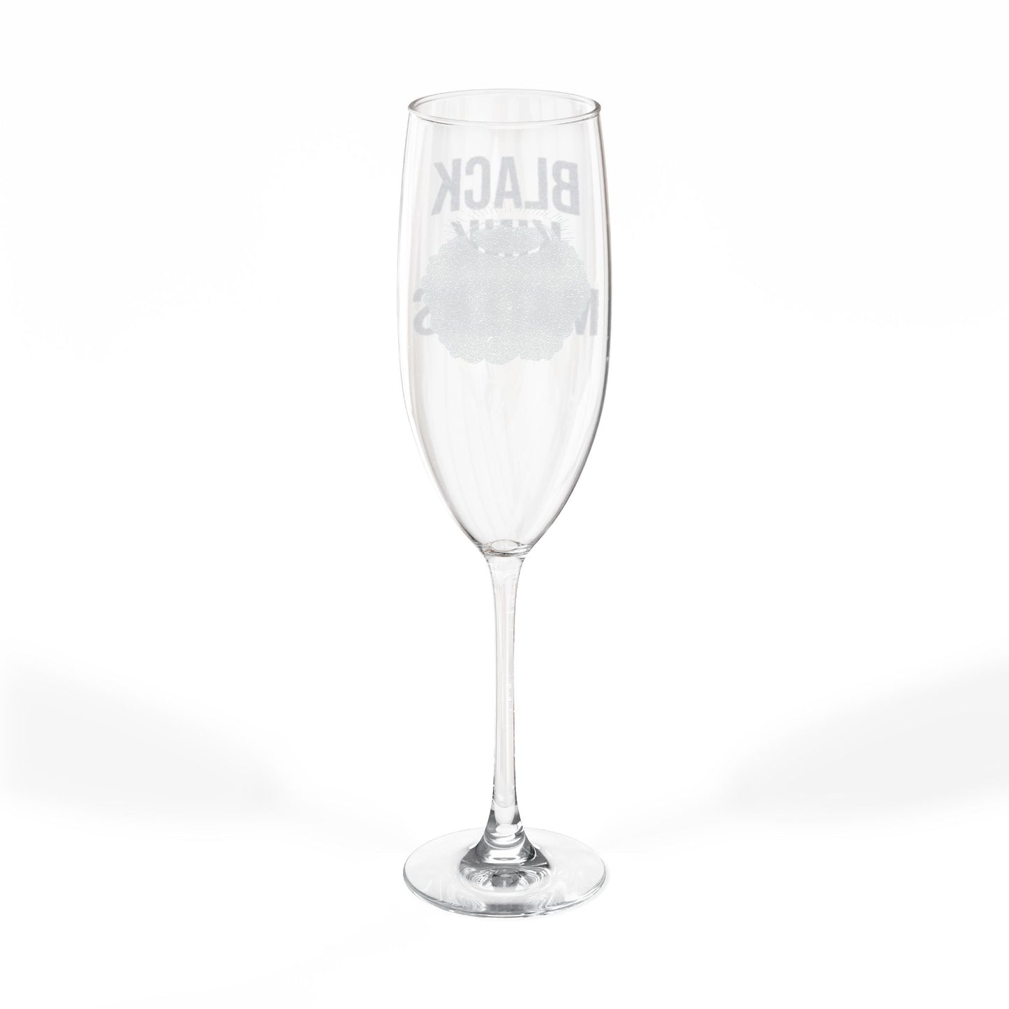 Engraved Champagne Glass for Celebrations, Unique Gift for Birthdays, Weddings, Black Lives Matter, Toasting with Style