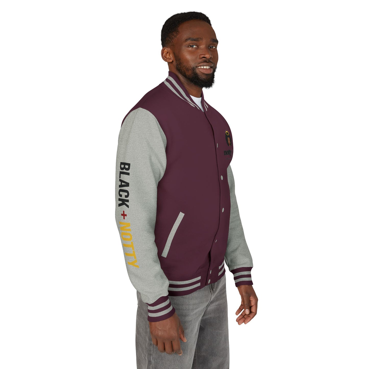 BLACK + NOTTY Unisex Heavyweight Letterman Jacket