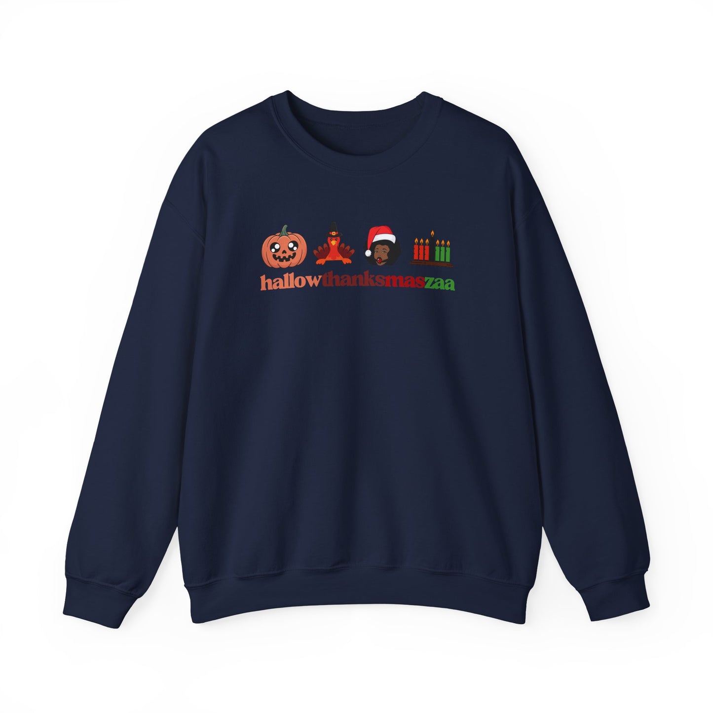 HallowThanksMasZaa Sweatshirt — Holiday Mashup Crewneck