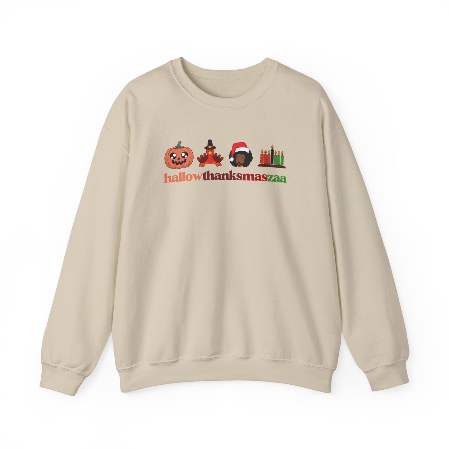 HallowThanksMasZaa Sweatshirt — Holiday Mashup Crewneck