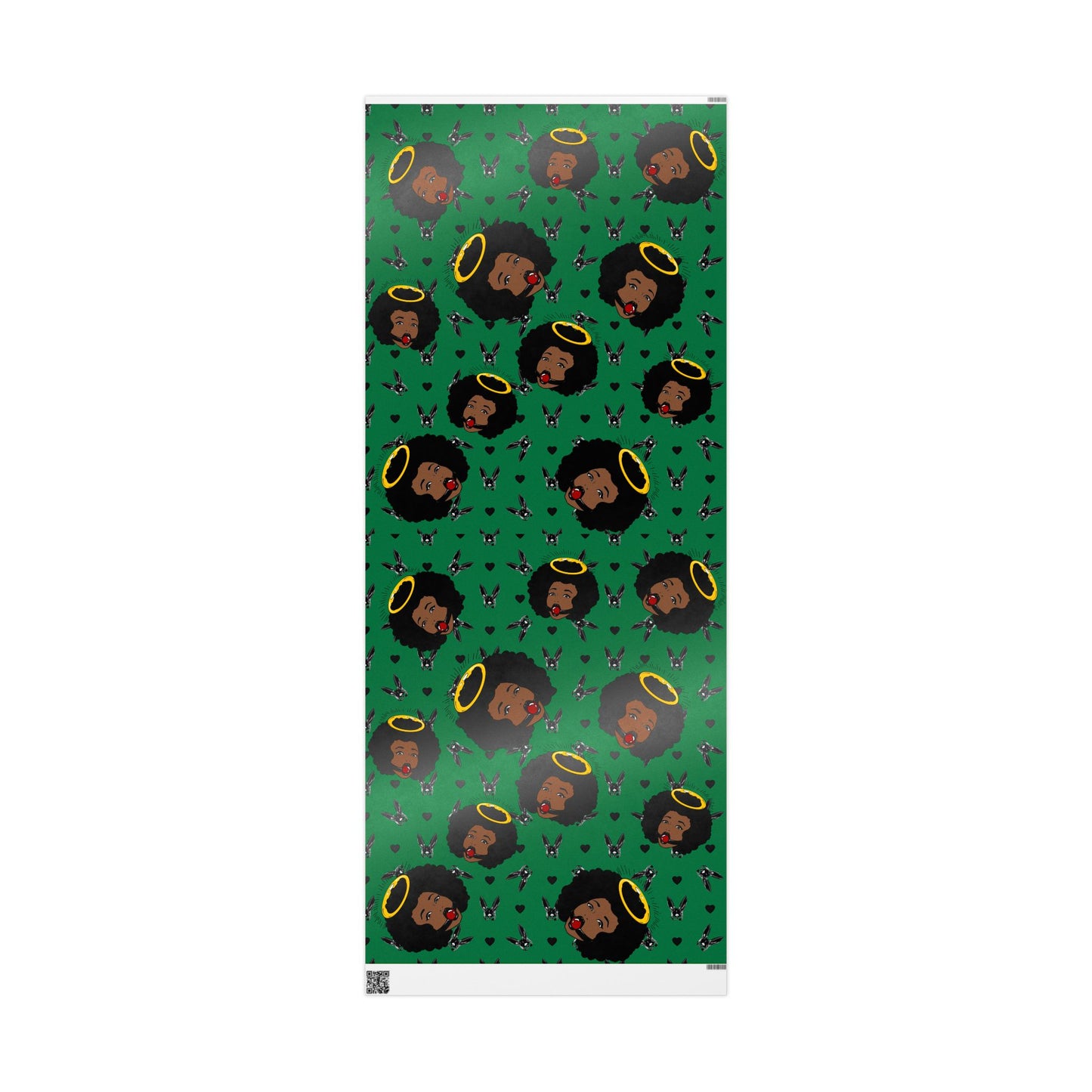 Green Logo Wrapping Paper Roll