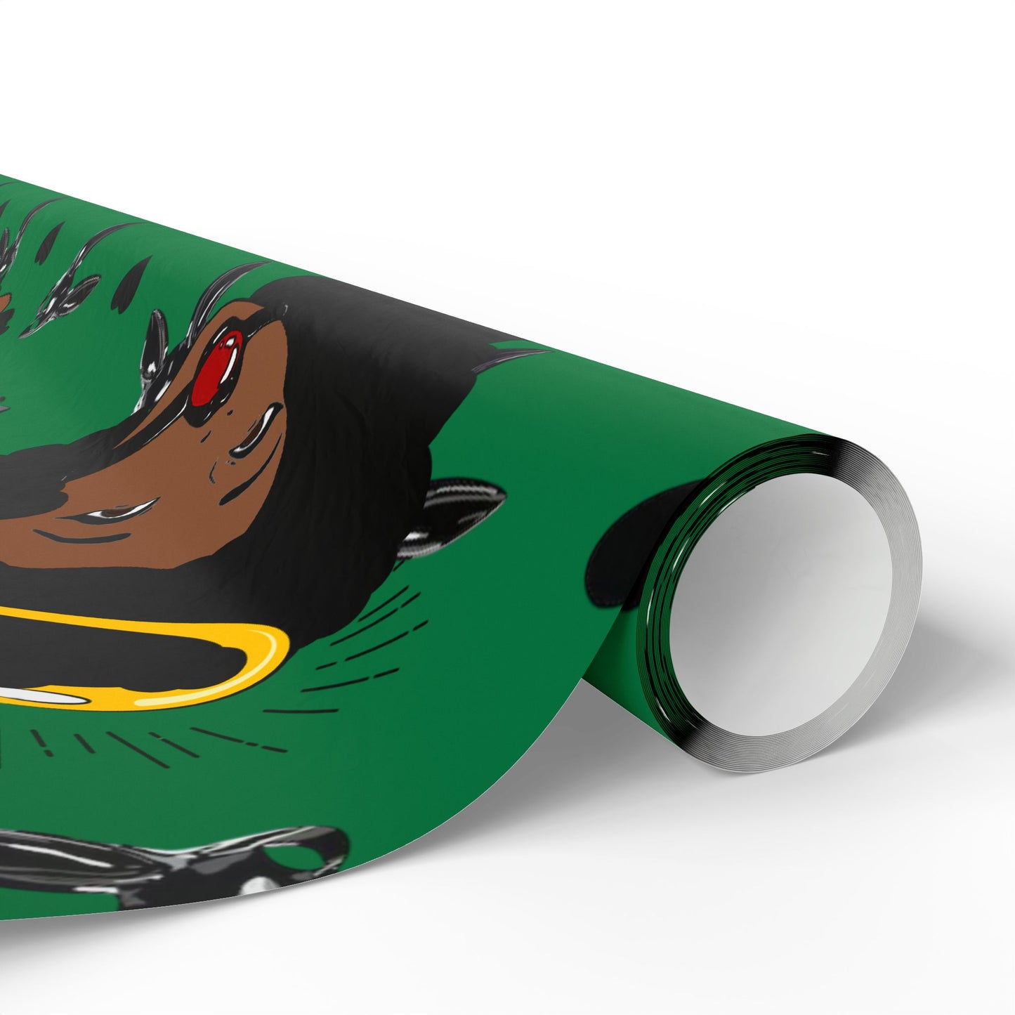 Green Logo Wrapping Paper Roll