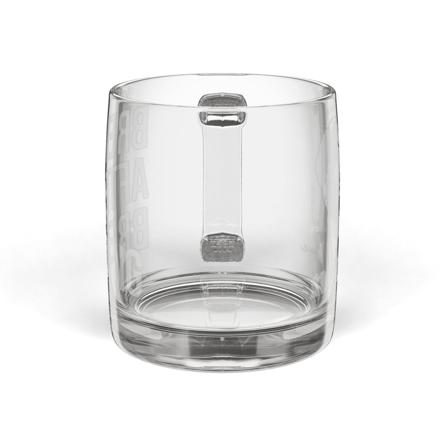 Engraved Glass Coffee Mug