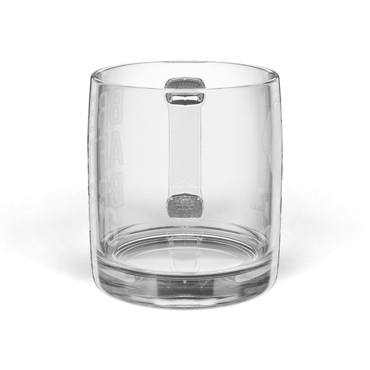 Engraved Glass Coffee Mug