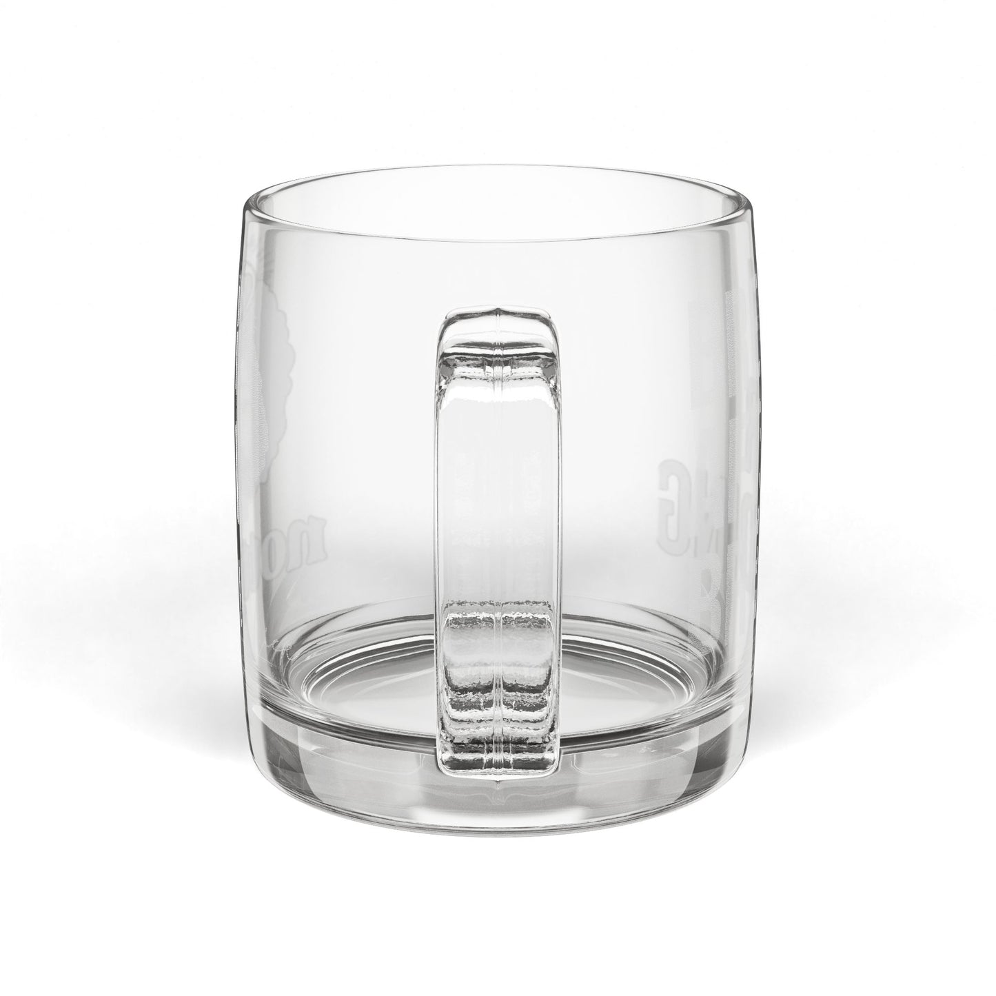 Engraved Glass Coffee Mug