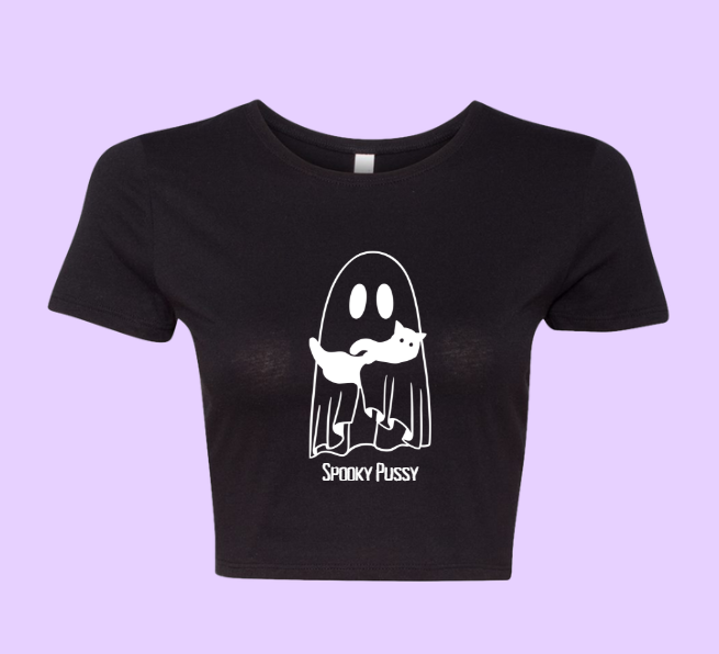 Spooky Pussy Crop Tee