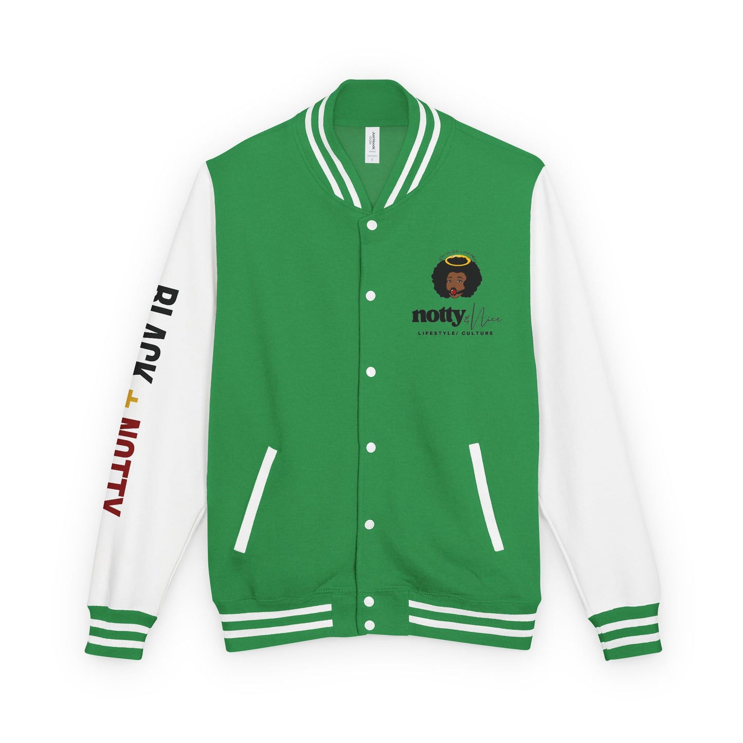 BLACK + NOTTY Unisex Heavyweight Letterman Jacket