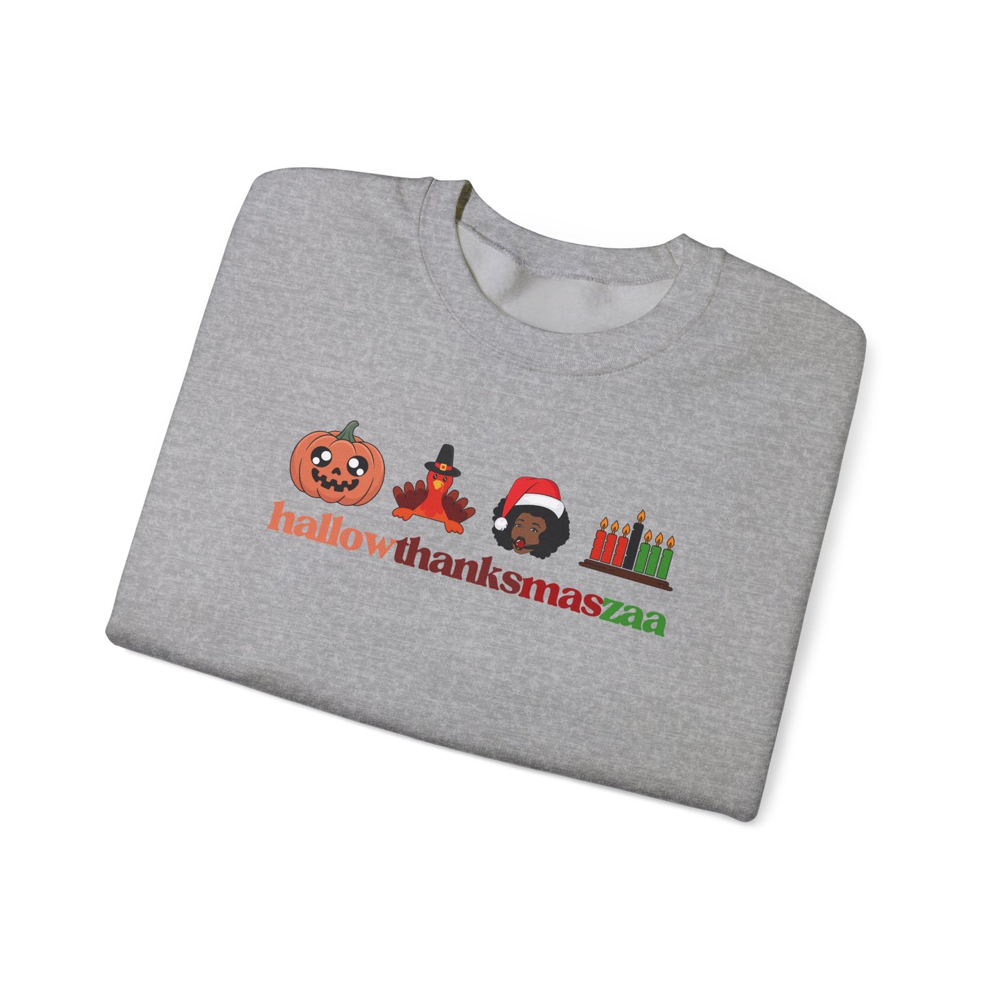 HallowThanksMasZaa Sweatshirt — Holiday Mashup Crewneck