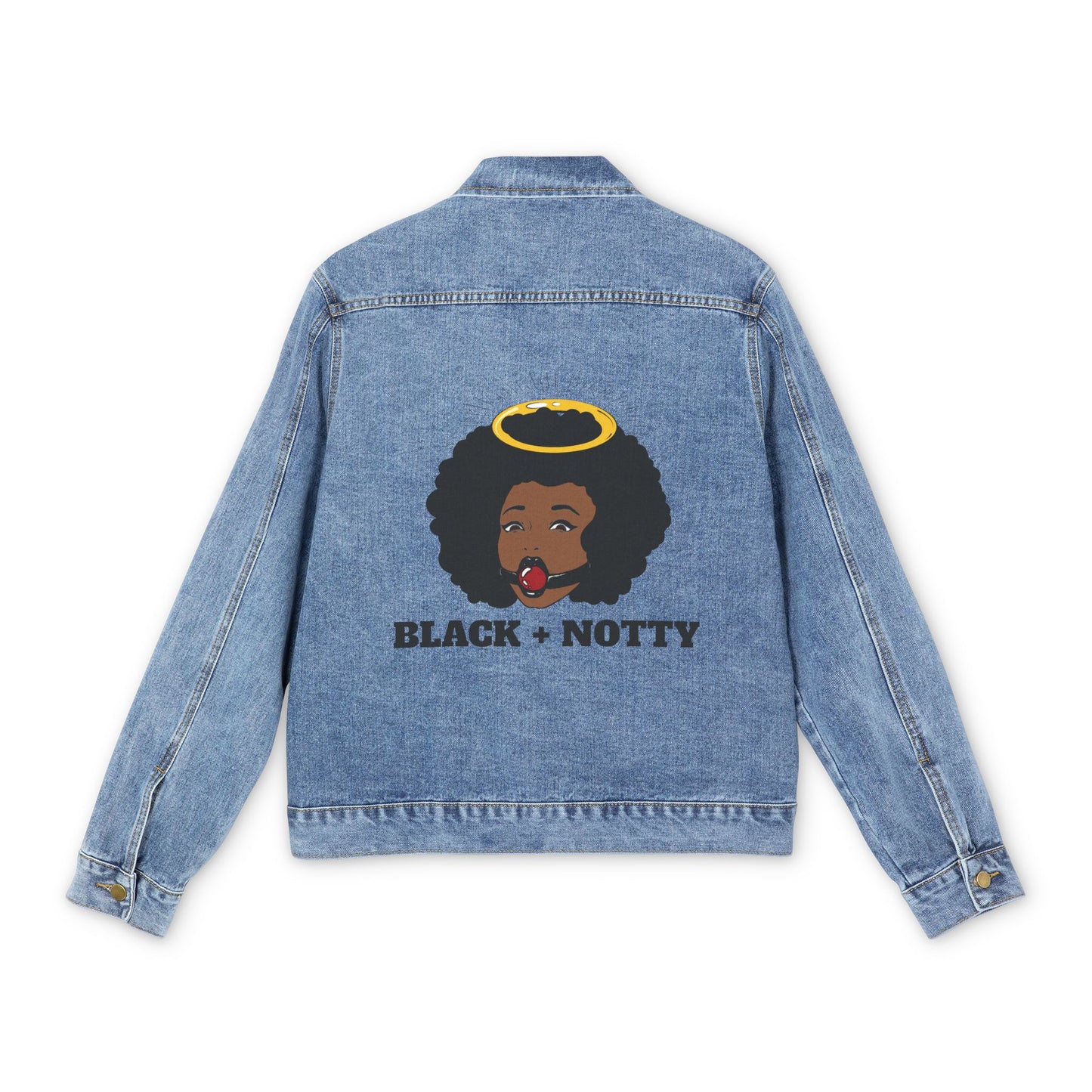 Logo Stylish Men's Denim Jacket