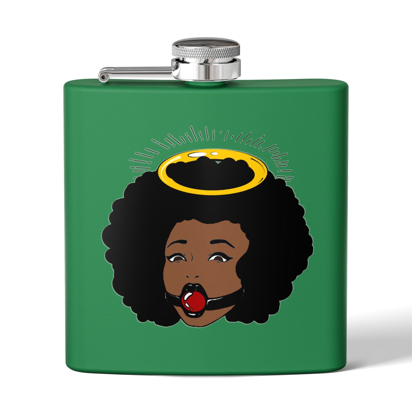 Logo Stainless Steel Flask, 6oz