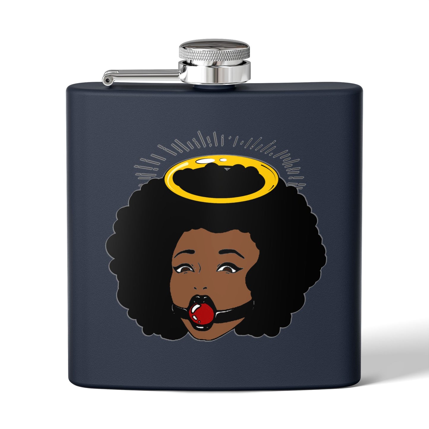Logo Stainless Steel Flask, 6oz