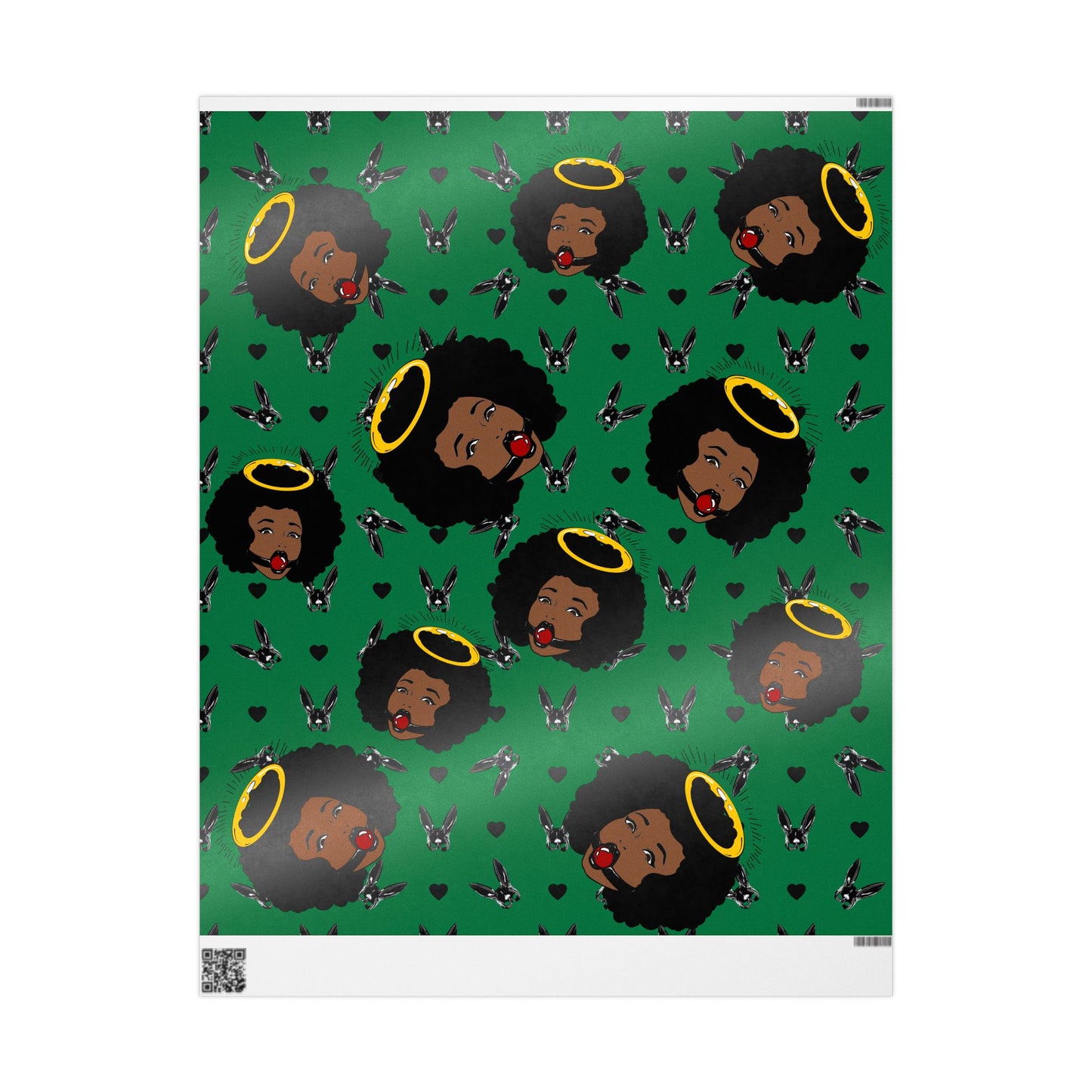 Green Logo Wrapping Paper Roll